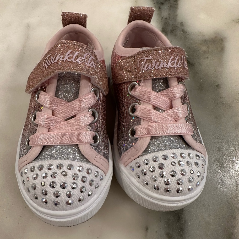 SKECHERS® KIDS Twinkle Sparks - Sequin Flash  Sneakers, Size 5 (Toddler)